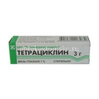 Тетрациклин туба(мазь глазн.) 1% 3г №1 (Татхимфармпрепараты/Россия)