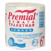 Бумага туалетная PREMIAL 67м (Бумфа Групп/Россия)