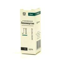 Левомицетин фл.-кап.(капли глазн.) 0,25% 5мл (Лекко/Россия)