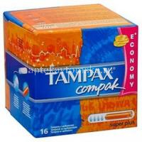 Тампоны гигиенические TAMPAX Compak Super Plus №16 с апплик. (Procter&Gamble/Венгрия)