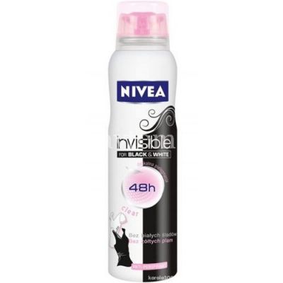 NIVEA DEODORANT CLEAR "Невидимая защита" дезодорант д/жен. д/черн. и бел. 150мл (спрей) (Beiersdorf AG/Германия)