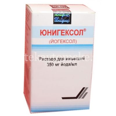 Юнигексол фл.(р-р д/ин.) 350мг йода/мл 50мл №1 + держатель д/флак. (Unique/Индия)