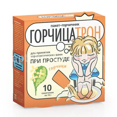 Горчичник-пакет "ГорчицаТрон" д/ванн пак. №10 (Весь мир/Россия)