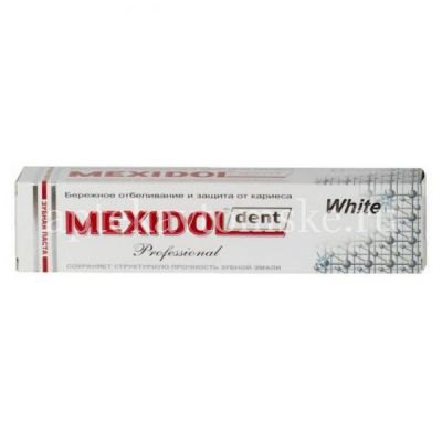 Зубная паста MEXIDOL DENT Professional White 65г (КОНТРАКТ LTD RU/Россия)