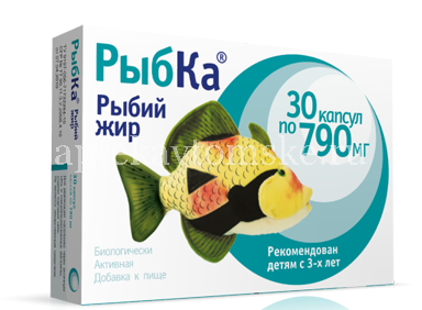 Рыбий жир "РыбКа" капс. №100 (Багира/Россия)