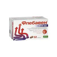 Флебавен таб. п.пл./об. 1000мг №32 (КРКА-РУС/Россия)