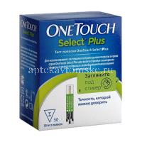 Тест-полоска ONE TOUCH д/глюкометра "Оne Touch Select plus" №50 (Lifescan Scotland/Великобритания)