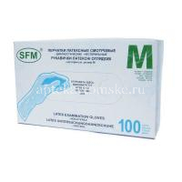Перчатки смотровые н/стер. разм. M (латекс.) №100 (50пар) (SFM Hospital Products/Германия)
