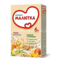 Каша МАЛЮТКА молочн. овсяная с фруктами 250г (Истра-Нутриция/Россия)