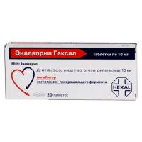 Эналаприл Гексал таб. 10мг №20 (Salutas Pharma/Германия ...