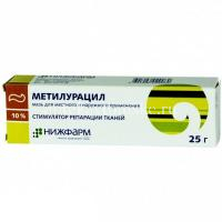 Метилурацил туба(мазь д/местн. и наружн. прим.) 10% 25г №1 (Нижфарм/Россия)