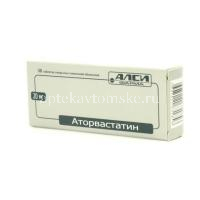 Аторвастатин-АЛСИ таб. п/пл. об. 20мг №30 (АЛСИ Фарма/Россия)