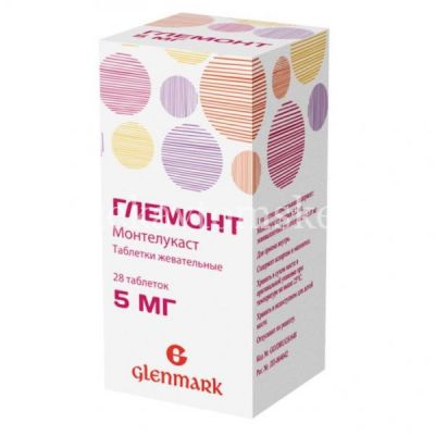 Глемонт таб. жев. 5мг №28 (Glenmark Pharmaceuticals/Индия)