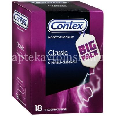 Презерватив Контекс (CONTEX) №18 Classic (силикон. смазка) (Reckitt Benckiser/LRC Products/SSL Manufacturing/Великобритания/Тайланд)