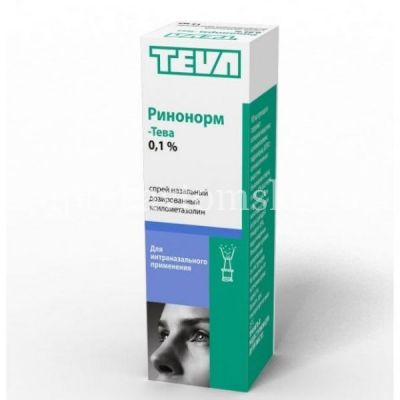 Ринонорм-Тева фл.(спрей наз. дозир.) 0,1% 20мл №1 (Merckle/Германия)