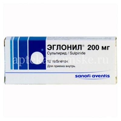 Эглонил таб. 200мг №12 (Delpharm Digon/Франция)