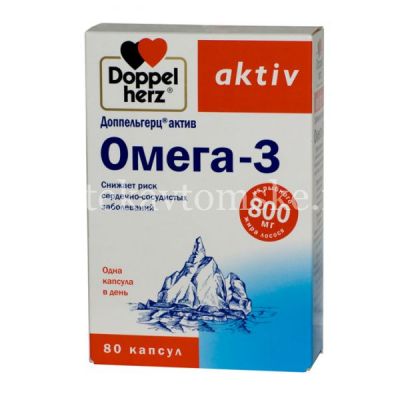 Доппельгерц Актив Омега-3 капс. №80 (Queisser Pharma/Германия)