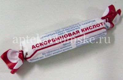 Аскорбиновая кислота таб. жев. 50мг №10 (Марбиофарм/Россия)