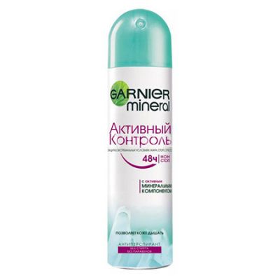 Garnier Mineral Deodorant дезодорант "Активный контроль" д/женщ. 150мл (спрей) (Garnier/Франция)