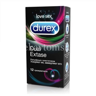 Презерватив DUREX Dual Extase №12 (Reckitt Benckiser Healthcare/Великобритания)