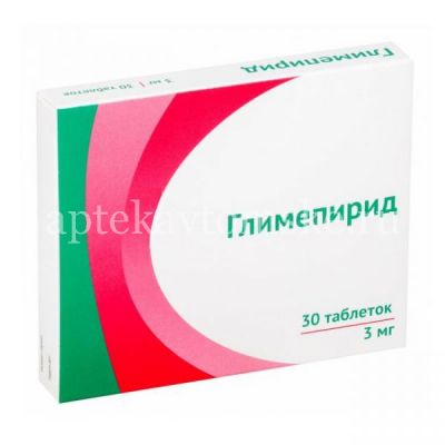 Глимепирид таб. 3мг №30 (Озон/Россия)